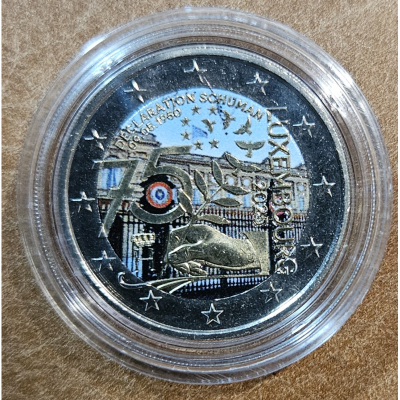 2 Euro Luxembourg 2025 - The Schuman Declaration II. (colored UNC)