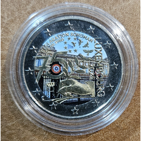 2 Euro Luxemburg 2025 - A Schuman-terv II. (színezett UNC)