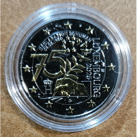 2 Euro Luxembourg 2025 - The Schuman Declaration (Ru-Au plated UNC)
