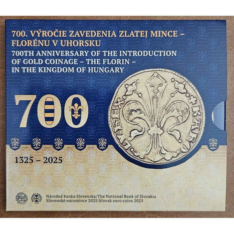 Slovakia 2025 set of 8 coins - 700th anniversary of the introduction of the florin (BU)