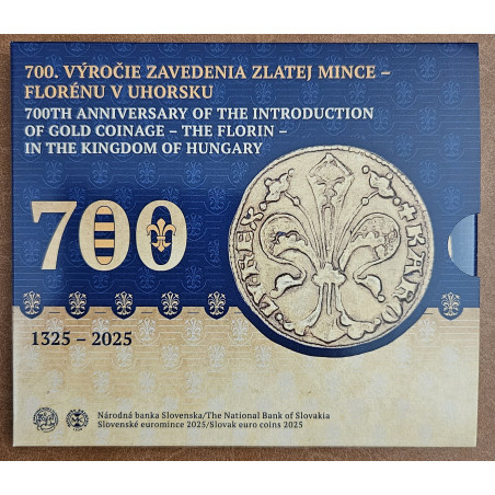 Slovakia 2025 set of 8 coins - 700th anniversary of the introduction of the florin (BU)