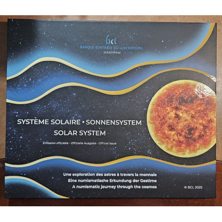 25 Euro Luxembursko 2025 - Slnečná sústava: Slnko (Proof s albumom)