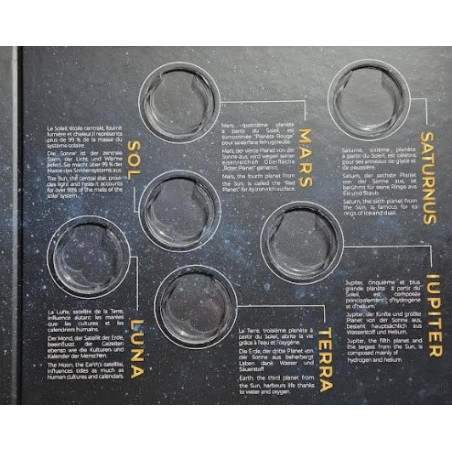 25 Euro Luxembursko 2025 - Slnečná sústava: Slnko (Proof s albumom)