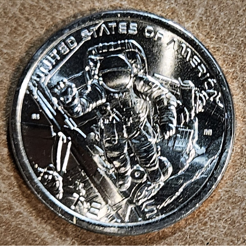 1 dollar USA 2025 Texas "D" (UNC)