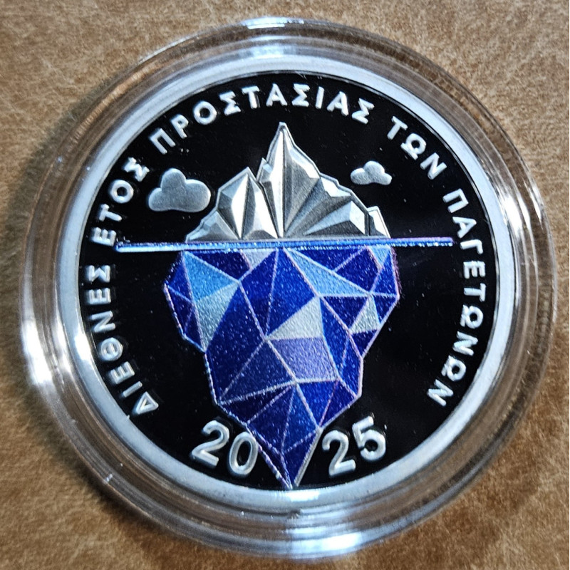 6 Euro Görögország 2025 - A gleccserek védelme (Proof)