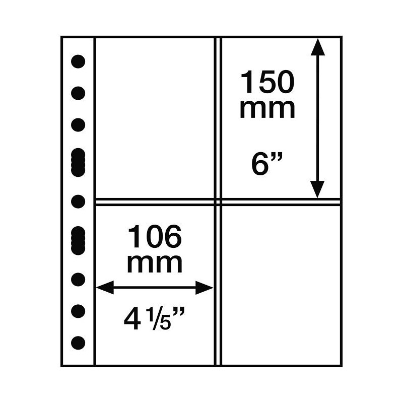euroerme érme Leuchtturm GRANDE 5 lap 4 db képeslapra 106x150 mm 2 ...
