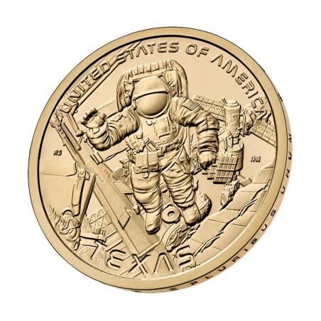 1 dollar USA 2025 Texas "D" (UNC)