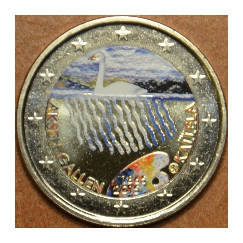 Euromince mince 2 Euro Fínsko 2015 - Akseli Gallen Kallela (farebná...
