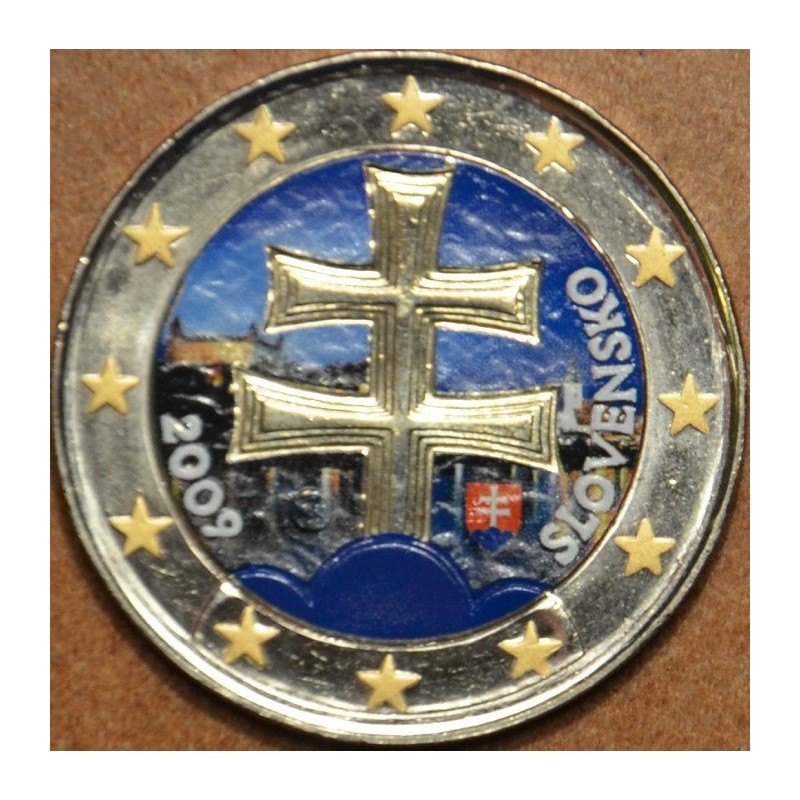 eurocoin eurocoins 2 Euro Slovakia 2009 II. (colored UNC)