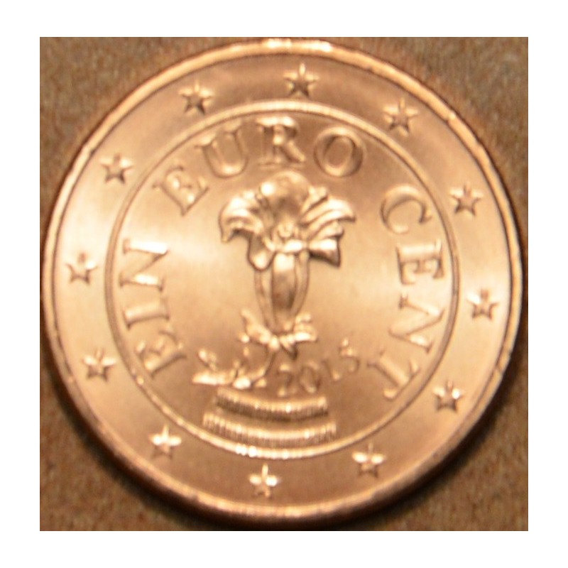 Euromince mince 1 cent Rakúsko 2015 (UNC)