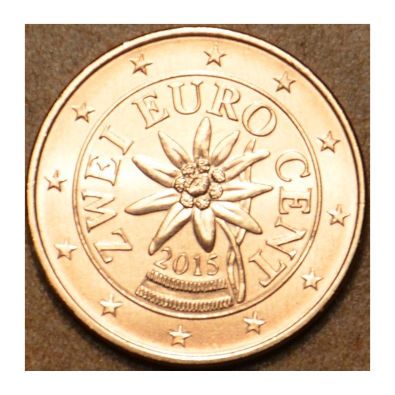 Euromince mince 2 cent Rakúsko 2015 (UNC)