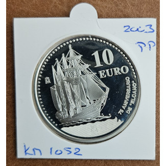 10 Euro Spain 2003 - Juan Sebastián de Elcano School Ship (Proof)