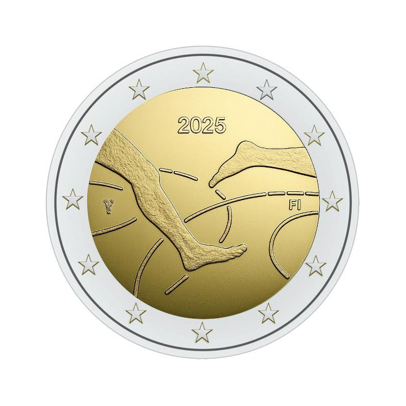 2 Euro Finland 2025 - Athletic (UNC)