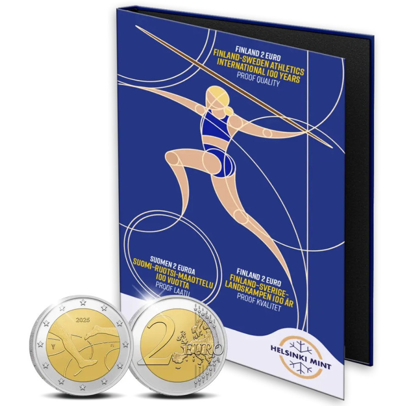 2 Euro Fínsko 2025 - Atletika (Proof)
