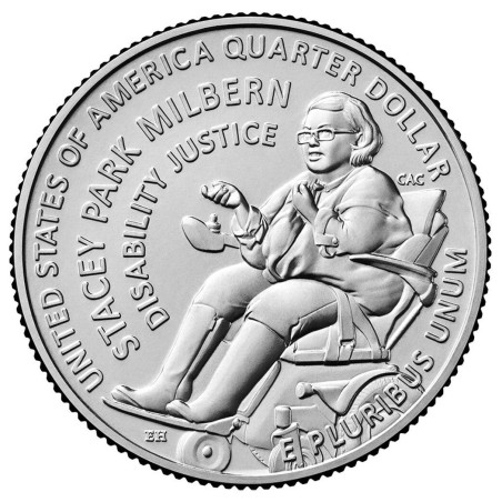 25 cent USA 2025 Stacey Park Milbern "P" (UNC)