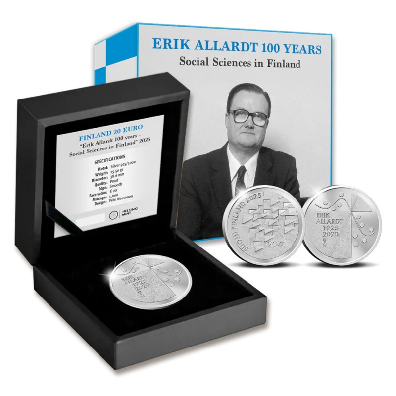 20 Euro Finland 2025 - Erik Allardt (Proof)