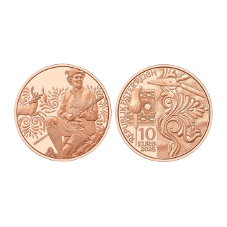 10 Euro Austria 2025 Dressing up - Leather (UNC)