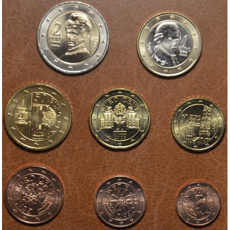 Euromince mince Sada 8 rakúskych mincí 2008 (UNC)