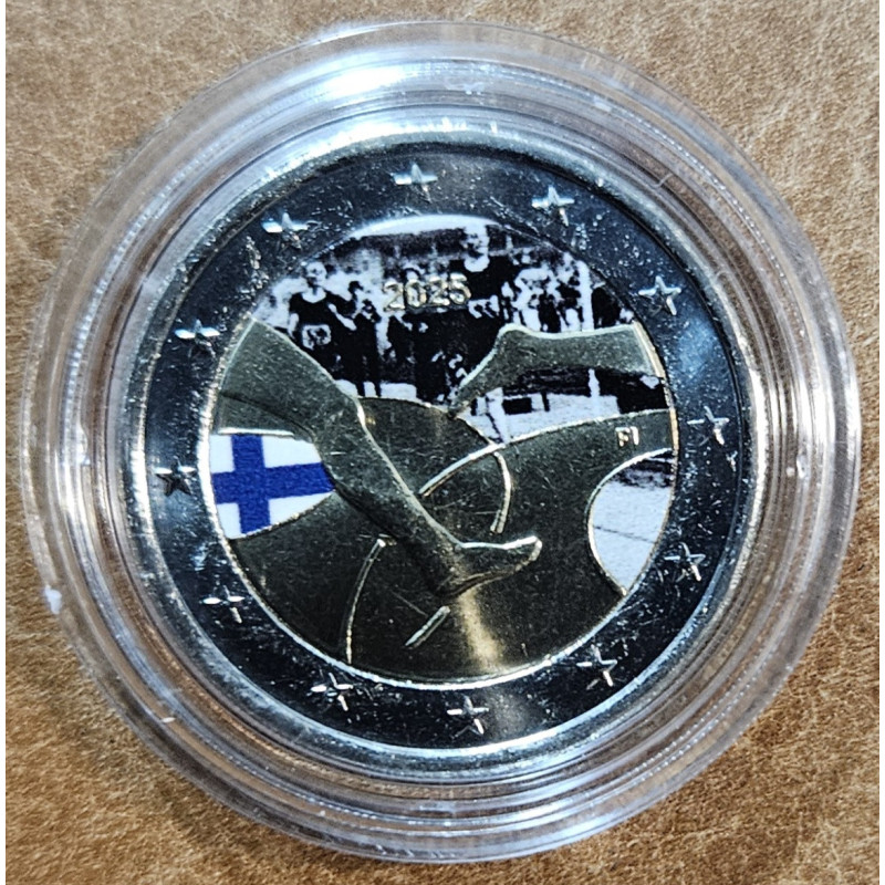 2 Euro Finland 2025 - Athletic III. (colored UNC)