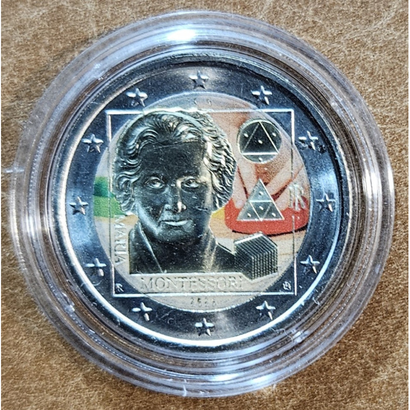 2 Euro Italy 2020 - Maria Montessori V. (colored UNC)
