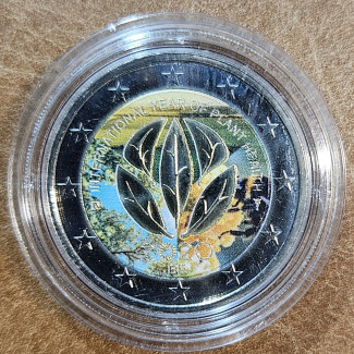 2 Euro Belgium 2020 -  International Year of Plant Health IV. (colored UNC)