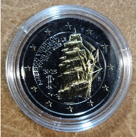 2 Euro Taliansko 2025 - Amerigo Vespucci (Ruténium-zlato imitácia UNC)