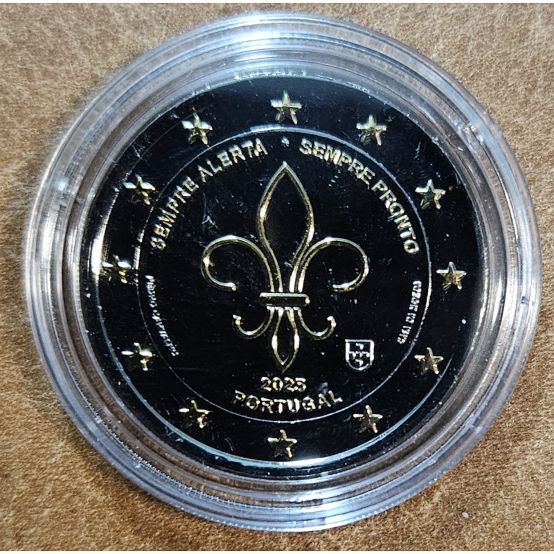 2 Euro Portugal 2025 - Scouting (Ru-Au plated UNC)