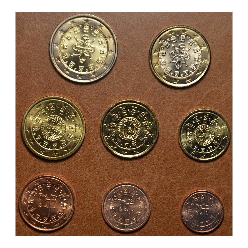 Euromince mince Portugalsko 2002 sada 8 mincí (UNC)
