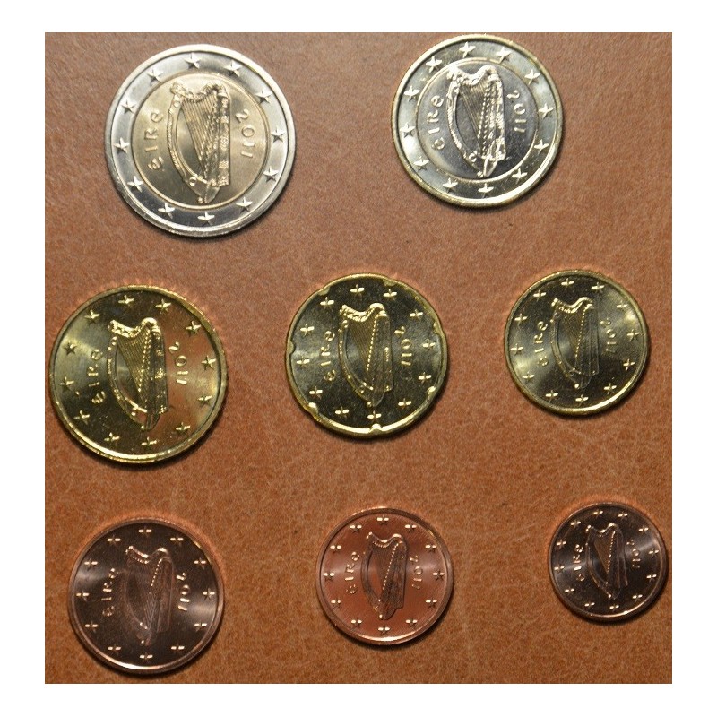 eurocoin eurocoins Set of 8 coins Ireland 2011 (UNC)