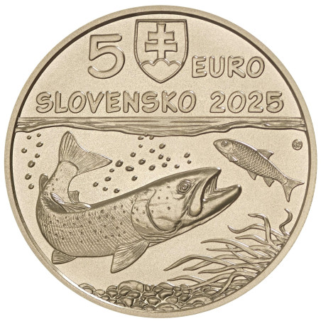 5 Euro Szlovákia 2025 - A dunai lazac (UNC)