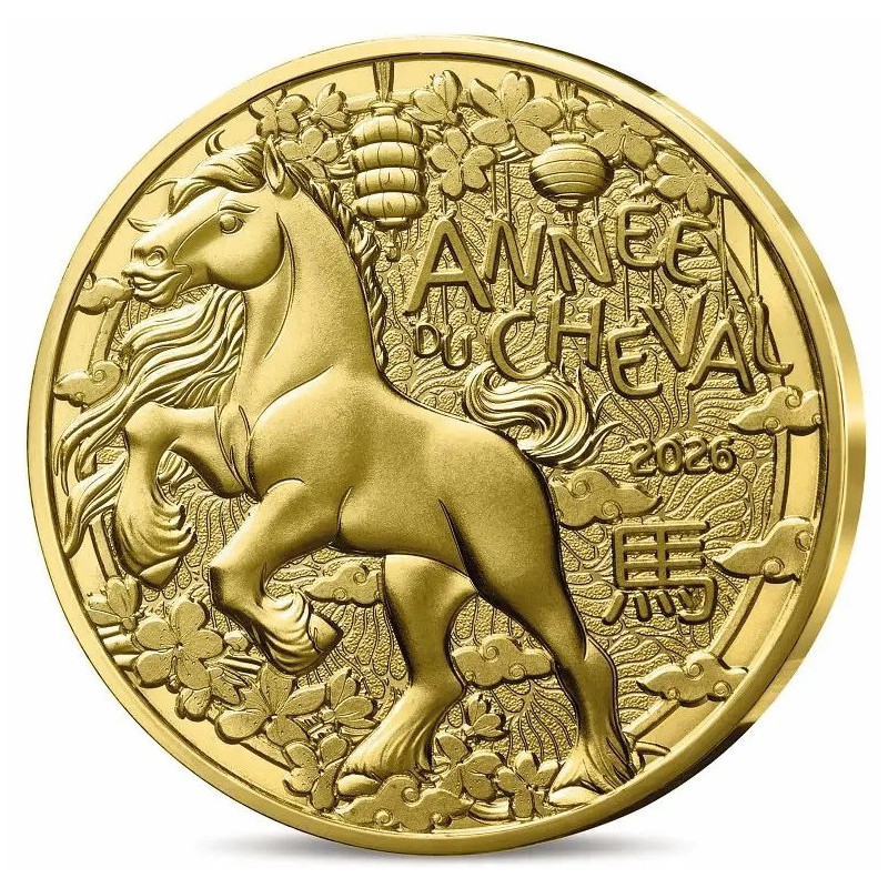 1/4 Euro France 2026 - Year of Horse (UNC)