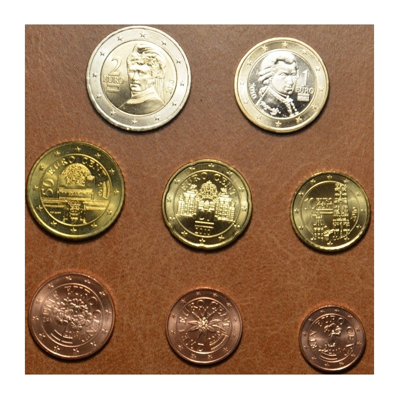 Euromince mince Sada 8 rakúskych mincí 2010 (UNC)