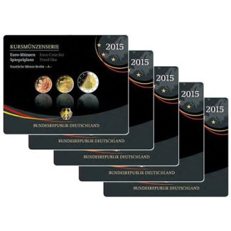 eurocoin eurocoins Germany 2015 \\"J\\" set of 9 coins (UNC)