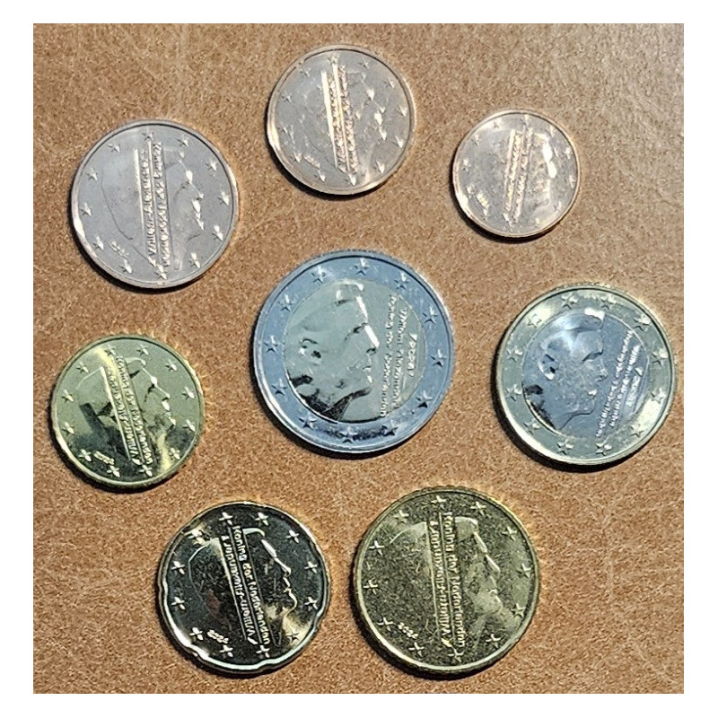 Netherlands 2025 set of 8 coins Willem-Alexander (UNC)