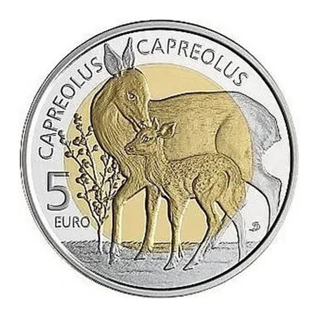 5 Euro Luxembursko 2025 - Jeleň (Proof)