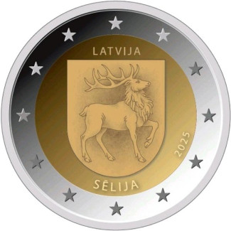 2 Euro Lotyšsko 2025 - Selija (UNC)