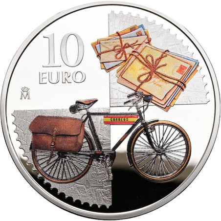 10 Euro Španielsko 2025- 175. výročie prvej poštovej známky (Proof)