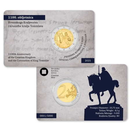 2 Euro Croatia 2025 -  King Tomislav (BU)