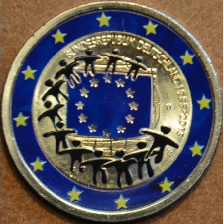 euroerme érme 2 Euro Németország \\"D\\" 2015 - Az európai lobogó 3...
