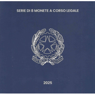 Italy 2025 set of 8 coins (BU)