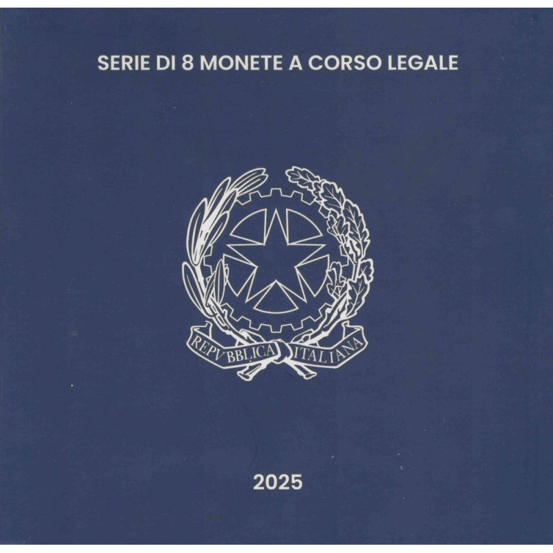 Italy 2025 set of 8 coins (BU)