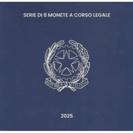 Italy 2025 set of 8 coins (BU)