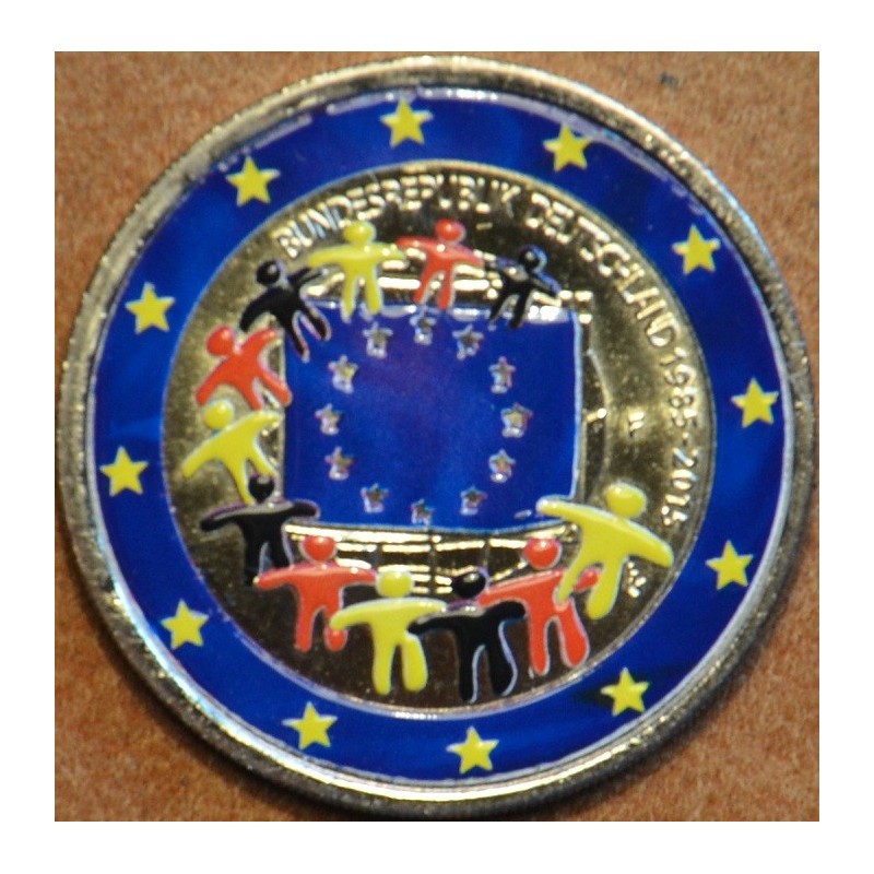 Euromince mince 2 Euro Nemecko \\"F\\" 2015 - 30 rokov Europskej vl...