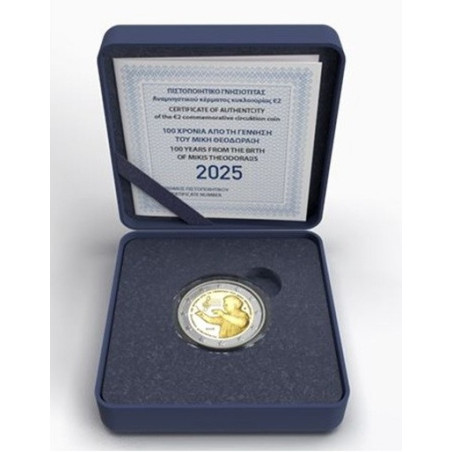 2 Euro Greece 2025 - Mikis Theodorakis (Proof)