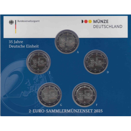 2 Euro Nemecko 2025 - 35 rokov zjednotenia Nemecka (BU)