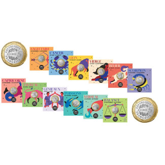 5 Euro Franciaország 2026 - A horoszkop jelei (12 x UNC)