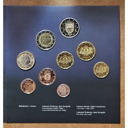 Latvia 2025 set of 9 eurocoins (BU)