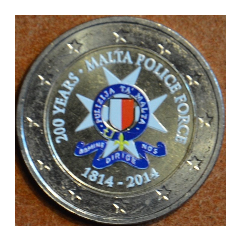 euroerme érme 2 Euro Málta - 200 éves a máltai rendõrség II. (színe...