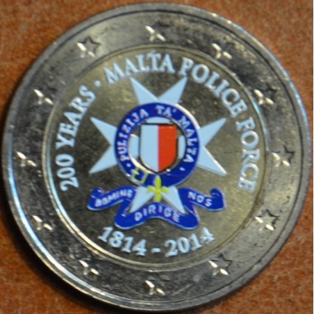 euroerme érme 2 Euro Málta - 200 éves a máltai rendõrség II. (színe...