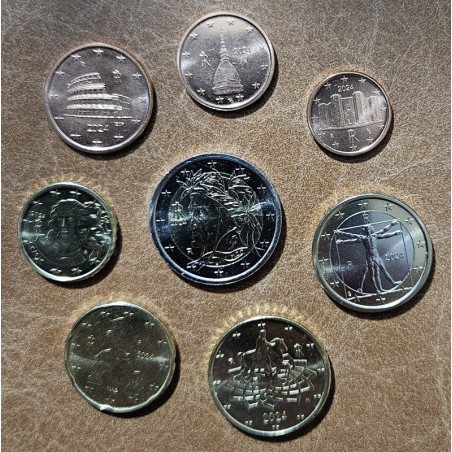 eurocoin eurocoins Italy 2023 set of 8 coins (UNC)